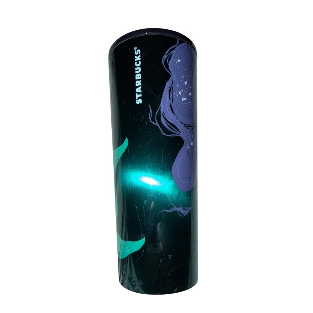 Starbucks Tumbler Siren Mermaid 24oz Teal Purple NEW Stainless Steel 011165424